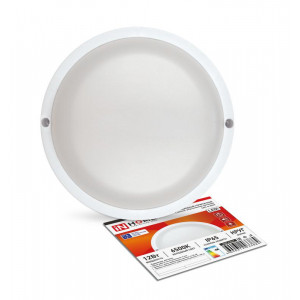 Светильник светодиодный герметичный СПП-А-КРУГ 12Вт 230В 6500К 960Лм с оптико-акустическим датчиком IP65 4690612033884