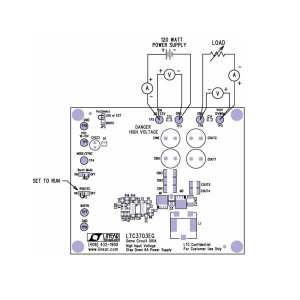 DC501A, Средства разработки интегральных схем (ИС) управления питанием LTC3703EGN - High Input Voltage, Step-Do