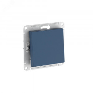 ATLASDESIGN 1-клавишный ПЕРЕКЛЮЧАТЕЛЬ, сх.6, 10АХ, быстрозажимные клеммы, АКВАМАРИН ATN001161S