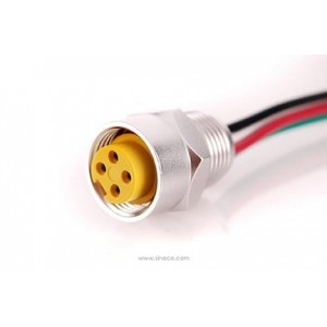 MN44PW02M005, Шнуры питания для постоянного тока MINI 4POS FEM RCPT 16AWG .5M