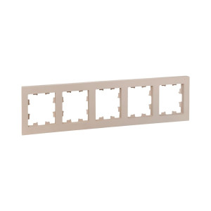 5 - местная рамка, кремовая, пластик Эпика EKF UP1-FPI-05