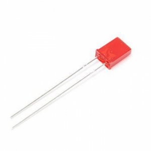 L-103SRDT, Светодиод 2х5мм/красный/640нм/40-80мкд/110°