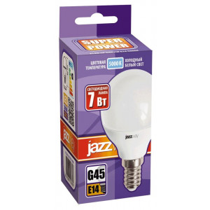 Лампа светодиодная PLED-SP 7Вт G45 шар 5000К холод. бел. E14 540лм 230В 1027870-2