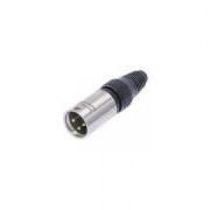 NC3MX-HD-B, Разъемы XLR X 3 pin M stainless/ gold;black boot HD