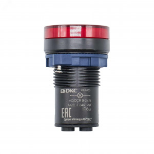 Сигнальный индикатор со встроенным  диодом 9-24В, красный M22L-F24RPP