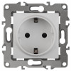 12-2011-01 Розетка 2P+E Schuko, 16A-250В, IP20, винт, без м.лапок, 2, белый (10/100/2100) Б0029234