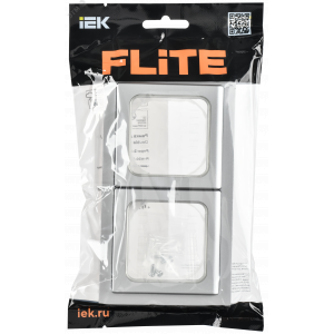 FLITE Рамка 2-местная IP55 Рпро-2-55-ФлА алюминий IEK FI-M20-32-55-K47