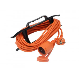 Удлинитель-шнур на рамке 1х10м с заземл. 6А IP44 3х0.75 с защ. крышкой TKE-SR10-075-Z