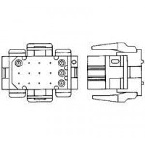 1-640521-0, Проводные клеммы и зажимы 9CKT MATRIX PLUG