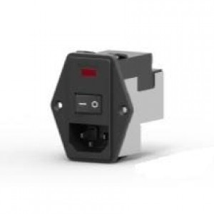 PE0S0DSXA, Модули подачи электропитания переменного тока 10A DUAL FUSE HORIZONTAL MOUNT