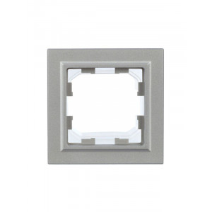 Рамка 1-м IP44 BRITE РУ-1-БрА-44 алюм. BR-M12-44-K47