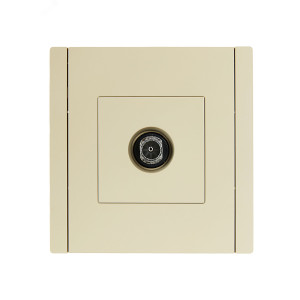 FORTE&PIANO Розетка TV оконечная FP428 ваниль IEK FP-A10-O-K10