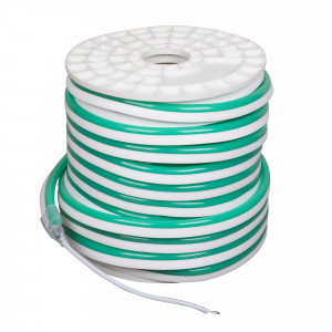 ARL-CF2835-U15M20-24V GREEN, Гибкая герметичная лента (неон серии NEON), сечение 15х26 мм. Светодиоды SMD 2835 108 шт/м. Цвет свечения ЗЕЛЕНЫЙ, угол излучения 120°. Мощность 8 Вт/м, питание 24 В. Класс пылевлагозащиты IP65. Размеры 50000х15х26 мм. Мин. отрезок 30.48 см. Горизонтальны