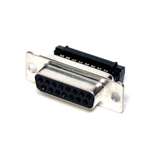 184A015-292L001, Стандартные соединители D-Sub  15P FEM FLAT RIBBON IDC, GOLD FLASH