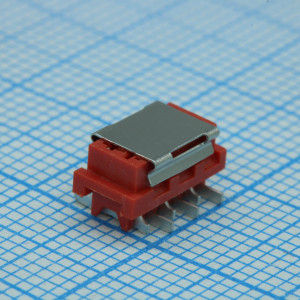 DS1015-06-06R6SR, Розетка на плату IDC Micro Match 6 контактов, шаг 2.54мм, SMT