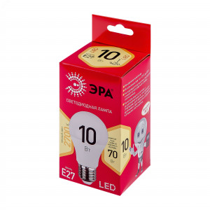 Лампа светодиодная RED LINE LED A60-10W-827-E27 R 10Вт A60 груша 2700К тепл. бел. E27 Б0049634