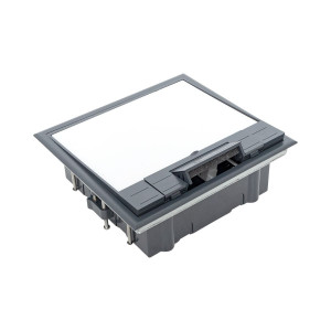 Лючок напольный с изменяемой глубиной C-Line 12 (с вертикально расположенной приборной рамкой) EKF cl-ln-k-12-1