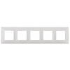 14-5005-01 Рамка на 5 постов, Elegance, белый (10/100/800) Б0034405