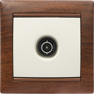 VALENA Розетка телевизионная TV звезда в рамку слоновая кость 1.5дБ 774329