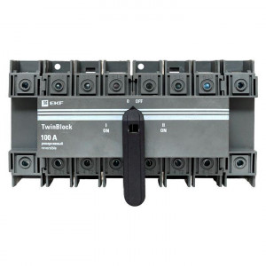Рубильник 4п 100А реверсивный с рукояткой для прямой установки TwinBlock tb-s-100-4p-rev