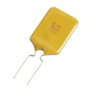 30R250UPR, Самовосстанавливающийся предохранитель PTC 2.5A(hold) 5A(trip) 30VDC 40A 1.2W 10.3s 0.02Ohm Radial 11.4 X 3 X 18.3mm Ammo A