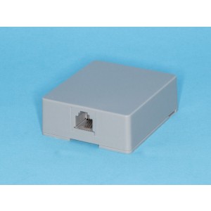 TJC6P4C-G, Розетка RJ-11, серая