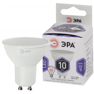 Лампа светодиодная LED MR16-10W-860-GU10 MR16 10Вт софит GU10 холод. бел. Б0049074