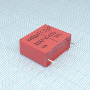 MKP4G041005I00KSSD, Конденсатор металлоплёночный полипропиленовый 1мкФ ±10% 400В (26,5 X 11 X 21мм) p=22,5мм 100°C