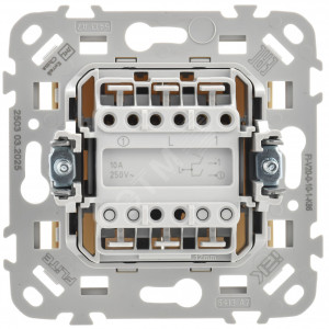 FLITE Выключатель 2-клавишный 10А ВС12-1-0-ФлСл сливочный IEK FI-V20-0-10-1-K86
