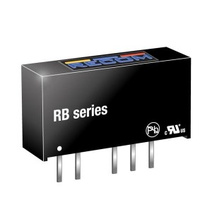 RB-2415D/HP, Преобразователи постоянного тока в постоянный с изоляцией 1W DC/DC 2kV UNREG 24Vin +/-15Vout