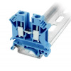 Клемма винтовая проходная 2 контакта 4 мм2, синяя TB4N