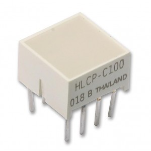 HLMP-2655, Светодиодный модуль 1хLEDх8,89х8,89мм/красный/626нм/13-45мкд/белый матовый