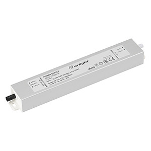 Блок питания ARPV-12030-B (12V, 2.5A, 30W) 020003, Источник напряжения с гальванической развязкой для светодиодных изделий. Входное напряжение 200-240 VAC. Выходные параметры: 12 В, 2,5 А, 30 Вт. Встроенный PFC >0,5. Герметичный алюминиевый корпус IP 67. Рабочая температура -25…+50C?. Габаритные размеры д