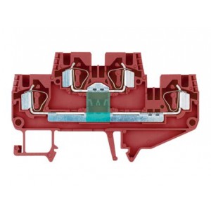 Этажная клемма WKF 4 E/35 LD-P024, Этажная функциональная клемма, 2 этажа, тип фиксации провода: пружинный, номинальное сечение: 4 мм кв., ширина: 6 мм, цвет: оранжевый, тип монтажа: DIN35