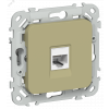 FLITE Розетка компьютерная RJ45 категория 5Е UTP РК5е-1-0-ФлО оливковый IEK FI-K12-1-K26