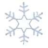 Фигура световая Снежинка цвет белый, размер 55x55см 501-334