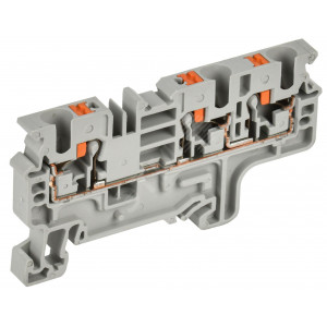 Колодка клеммная CP-MC 3 вывода 4мм2 серая YCT22-00-3-K03-004