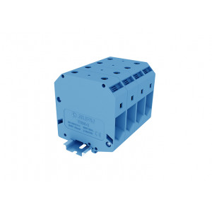 Проходная клемма TU95-2-BU, Проходная клемма, тип фиксации провода: винтовой, номинальное сечение: 95 мм кв., 232A, 1000V, ширина: 25 мм, цвет: синий, тип монтажа: DIN35