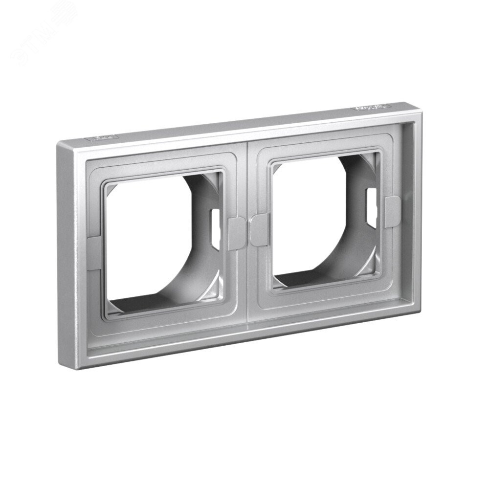 Изображение товара Рамка 2-м ArtGallery IP44 из алюминия от Systeme Electric