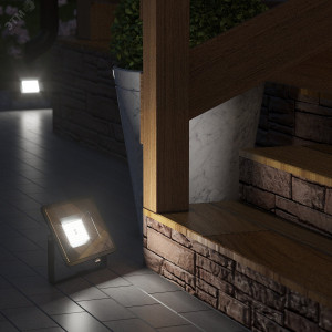 Прожектор светодиодный Qplus 50 W 4250 lm IP65 6500K графитовый серый 1/10 690511350