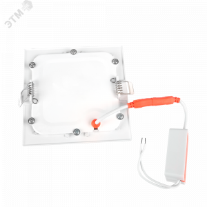 Светильник светодиодный PPL-S WH 9Вт 4000К IP40 145мм ДВО встраив. ультратонкий квадрат 5008267A