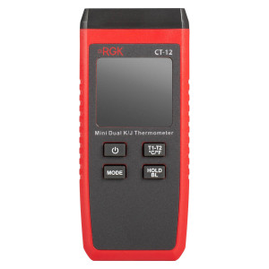 Термометр RGK CT-12 + зонд темп. возд. TR-10A + поверхност. зонд TR-10S + погруж. зонд темп. TR-10W