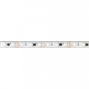 Лента герметичная DMX-PFS-B60-12mm 12V RGB-PX3 (14 W/m, IP68, 5060, 5m) 039175, Светодиодная лента DMX-B60, герметичная IP68 (PFS - полная силиконовая экструзия), с микросхемой GS8516. Светодиоды 5060, 60 шт/м (1 pixel = 3 LED), белая плата, скотч 3М. Цвет RGB, угол 120°. Питание 12 В, мощность 14 Вт/м (70 Вт на 5 м). Размеры 5000x12