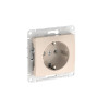 Изображение товара Розетка Glossa 16А с заземл. быстрозажим. клем. механизм беж. SE GSL000243S