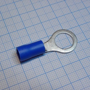 RV5.5-10  Blue, наконечник кабельный кольцевой с изоляцией d=10.5мм, сеч. пров.4.0-6.0мм2