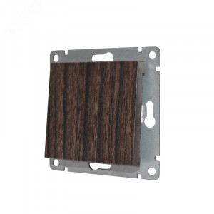 Выключатель одноклавишный UNIVersal серия Афина, с/у, 10А, 220В, венге (еврослот), механизм A0021-V