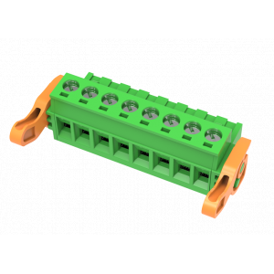 Розеточный разъем на кабель MC-RB5.08H13C-I-0001, Розеточный разъем, прямой, на кабель, шаг: 5.08 мм, 13 полюсов, фиксация провода винтовая, исполнение: с поворотной защелкой, 320V, 18A, цвет: зеленый
