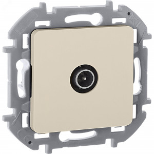 Розетка телевизионная оконечная TV Inspiria 10дБ 5-862мГц механизм сл. кость Leg 673871