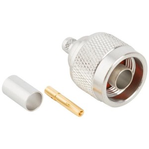172135RP, РЧ соединители / Коаксиальные соединители N STRAIGHT PLUG STD CABLE REV POLARITY