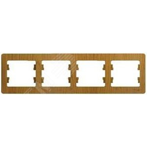 Рамка 4-м Glossa горизонт. дер. дуб SE GSL000504